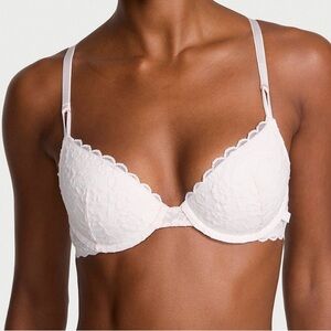 Victoria’s Secret Sexy Tee Padded Push-Up Wireless Bra Coconut White 36C